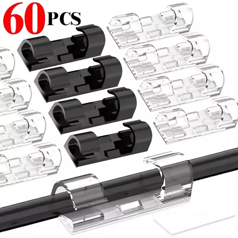 Cable Management Sleeve - Kabelclips Organizer Drop Wire Holder Snoerbeheer