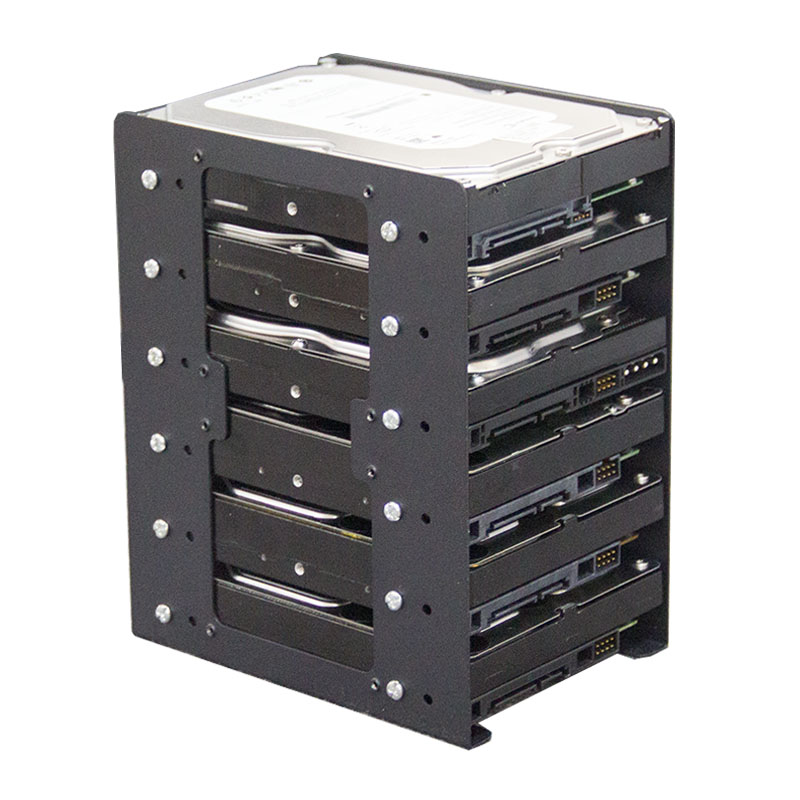 Argb Case Fan - Metalen mechanische harde schijfbeugel 6F chassis