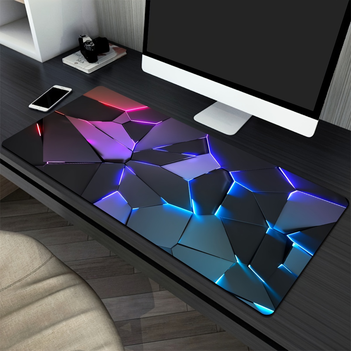 Rgb Keyboard Wrist Rest - Line Geometry RGB muismat grote muismat