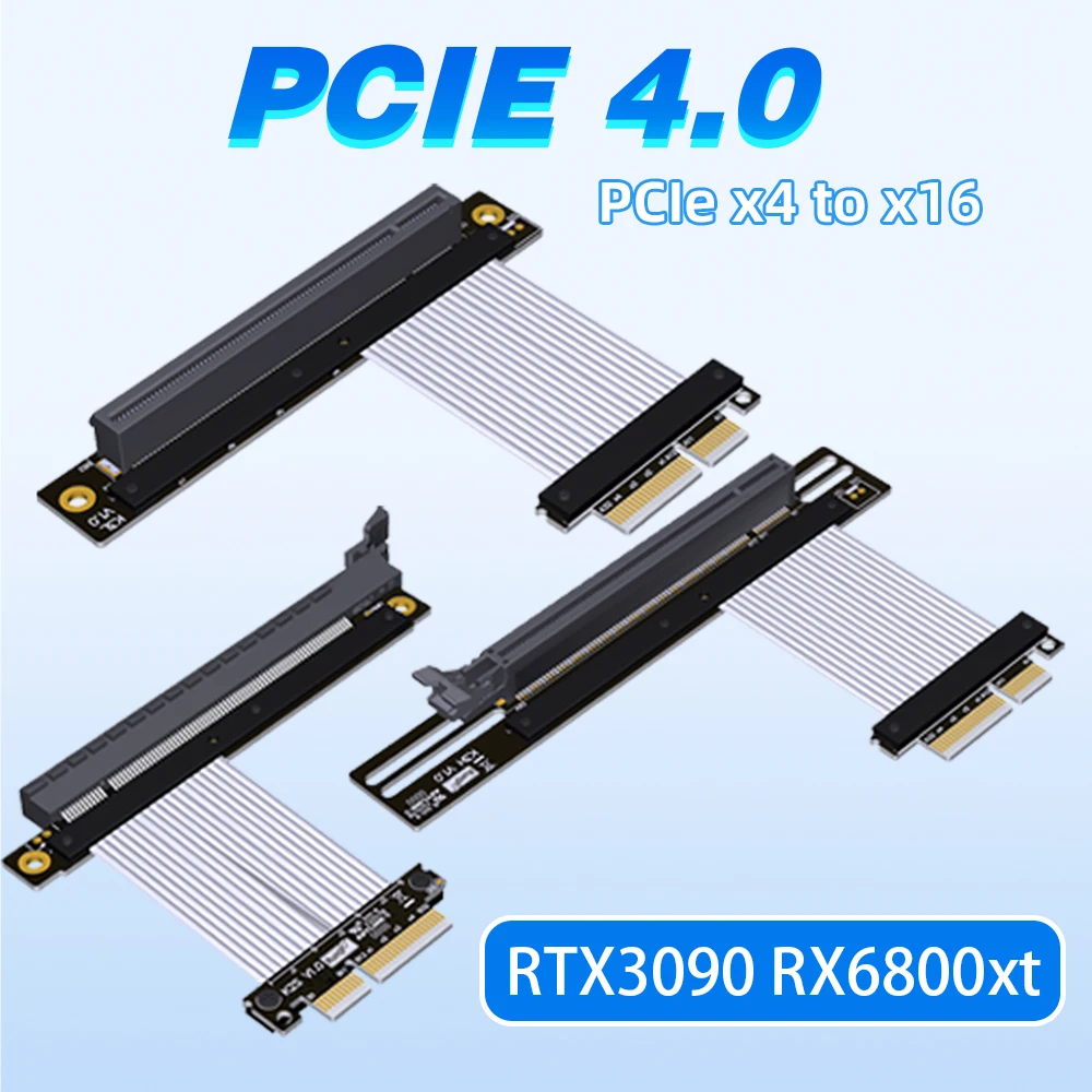 Pcie Riser Cable - PCI Express 4.0 X4 Naar X16