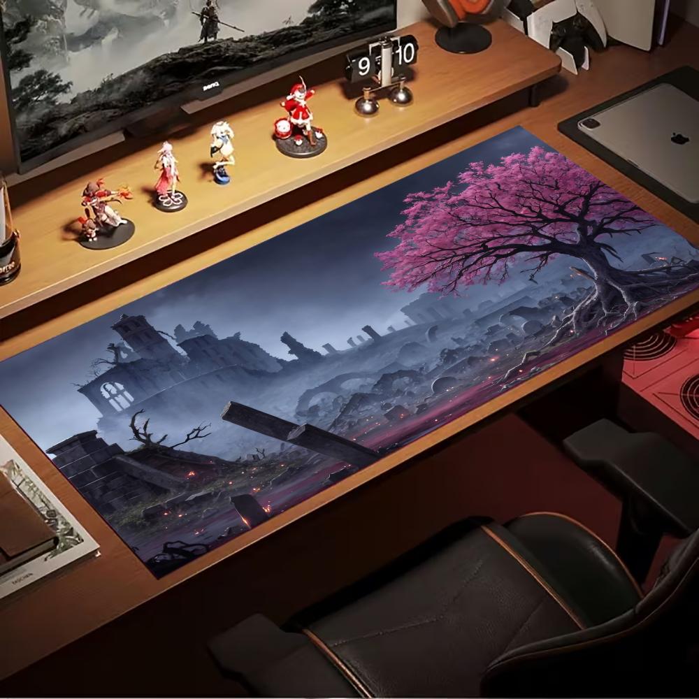 Japan Pc Gaming - Scenery Japan grote muismat bureaumat rubberen