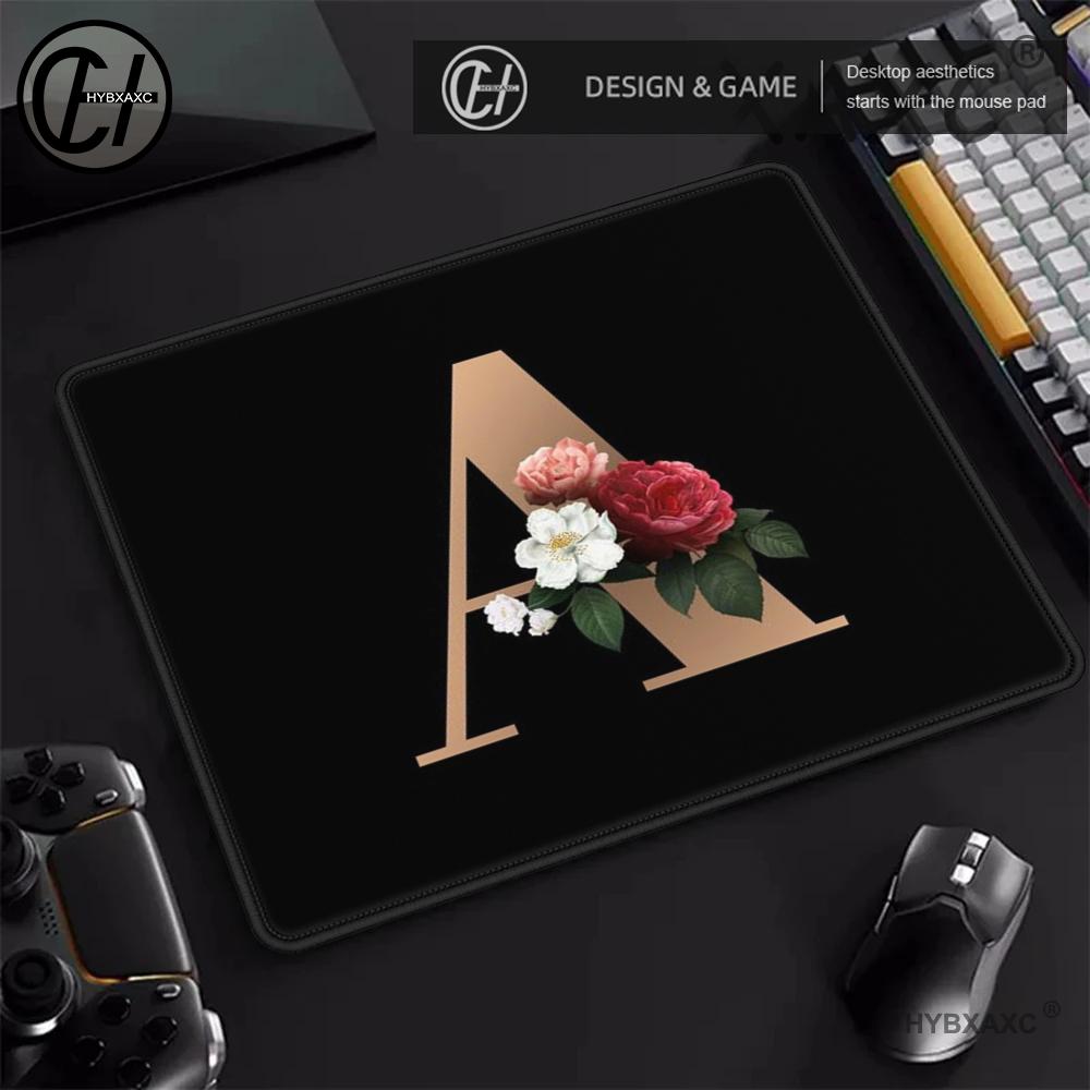 Pc Gaming Names - Small Gaming Mousepad Golden Initial Name