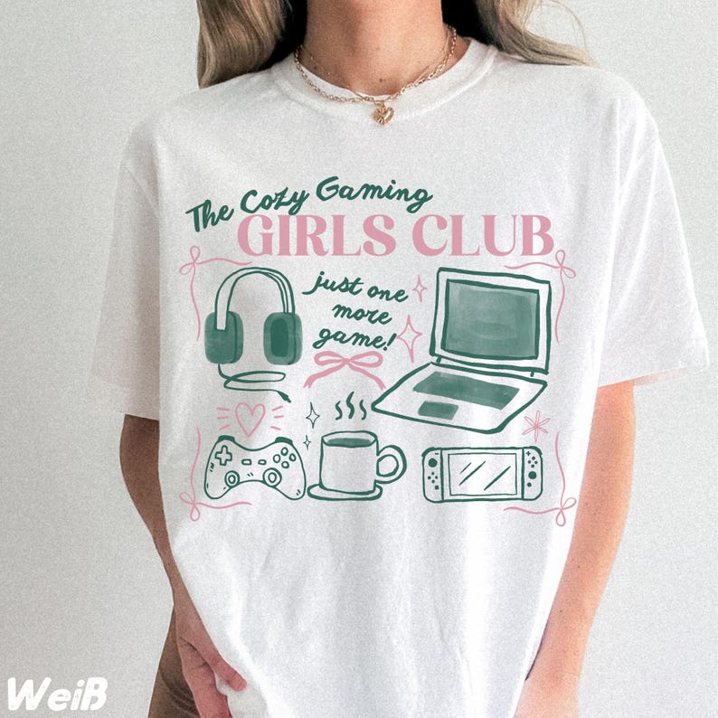 Pc Gaming Club - De Cosy Gaming Girls Club T-shirt