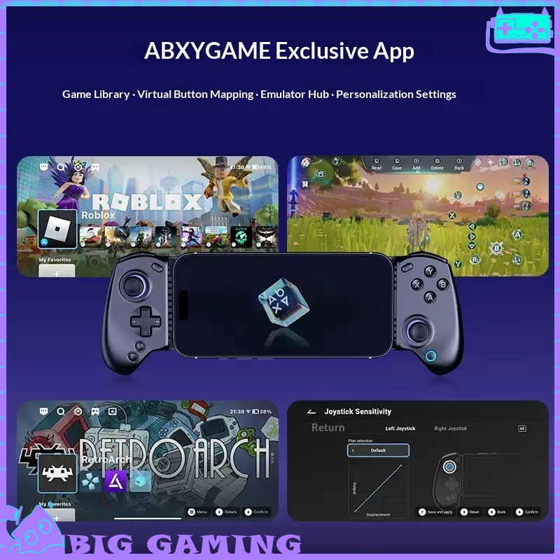 Android Gaming Emulator Pc - Abxylute S8 Lite Telescopische USBC Bedrade