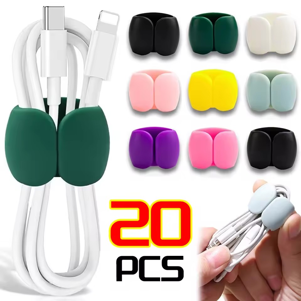Cable Management Sleeve - 10/5/1PCS Multifunctionele kabelorganizer USB-houder Kabelmanagementclip Snoerhouder