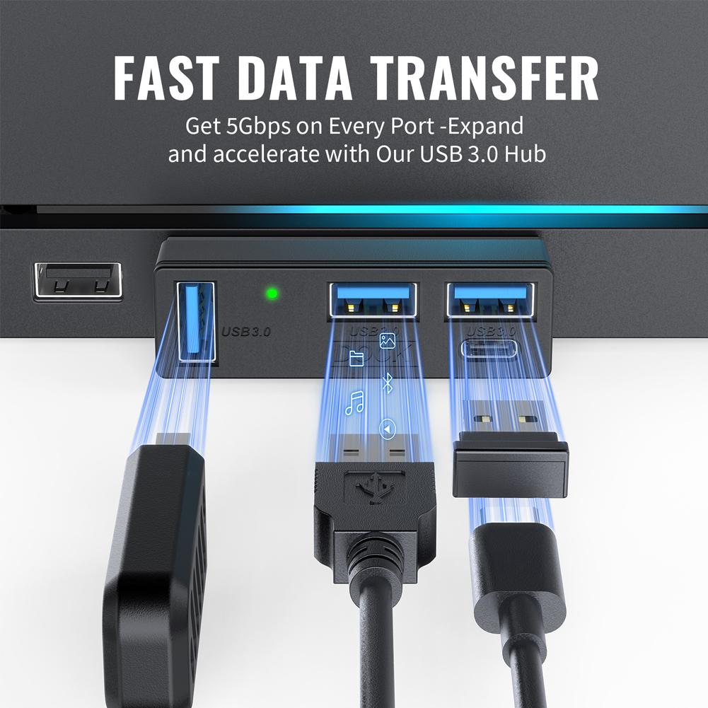 Usb Hub Gaming - Nieuwe 4-in-1 USB 3.0 Hub compatibel