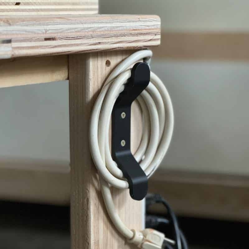 Cable Management Sleeve - Kabelorganisatorhaken voor bureau, aan de muur
