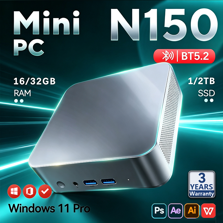 Pc Gaming Aesthetic - 2026 Intel N150 Mini PC Draagbare