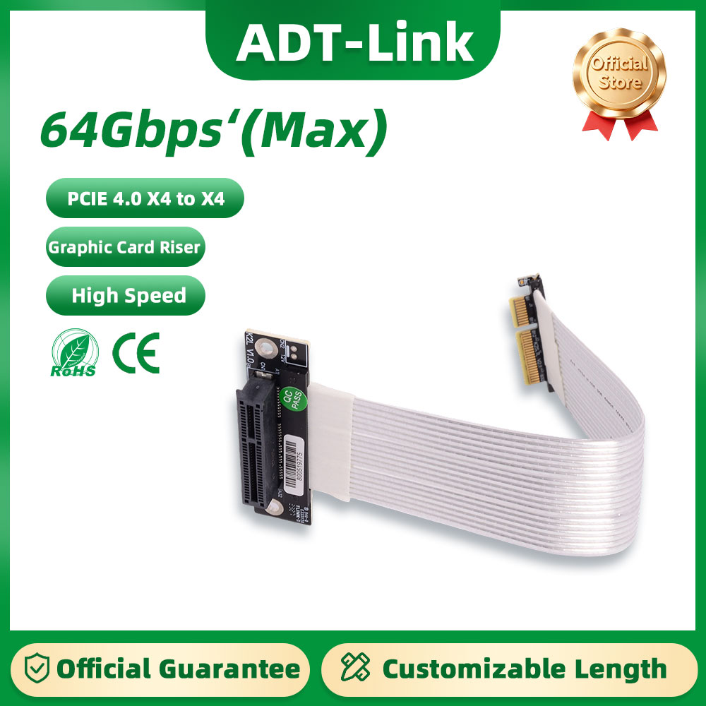 Pcie Riser Cable - ADT-Link K22SL-TL PCIE 4.0 X4 naar