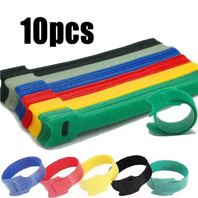 Cable Management Sleeve - 10-50 Stuks Multifunctionele Bevestigingskabels Banden Tape