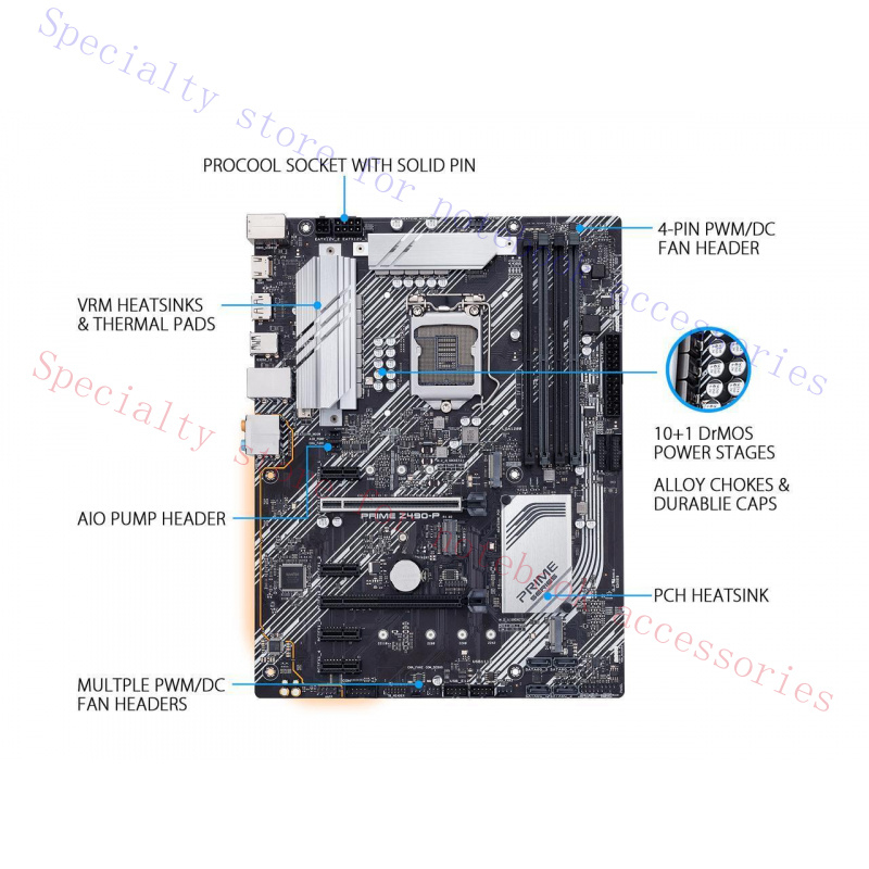 Pc Gaming X3D - A+ VOOR ASUS PRIME Z490-P LGA