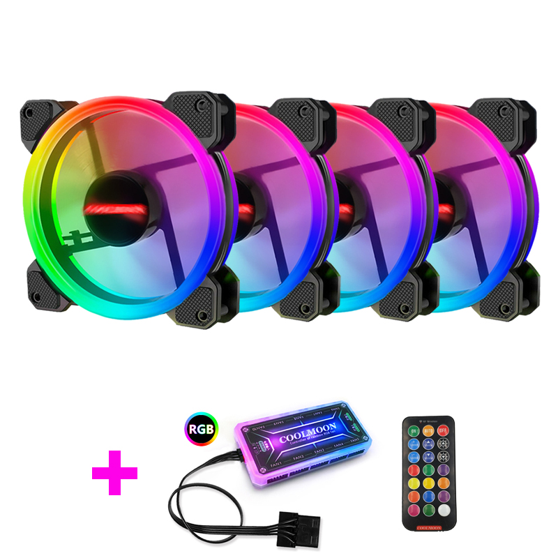 Argb Case Fan - Coolmoon Case Fan PC-koeling RGB-ventilator met