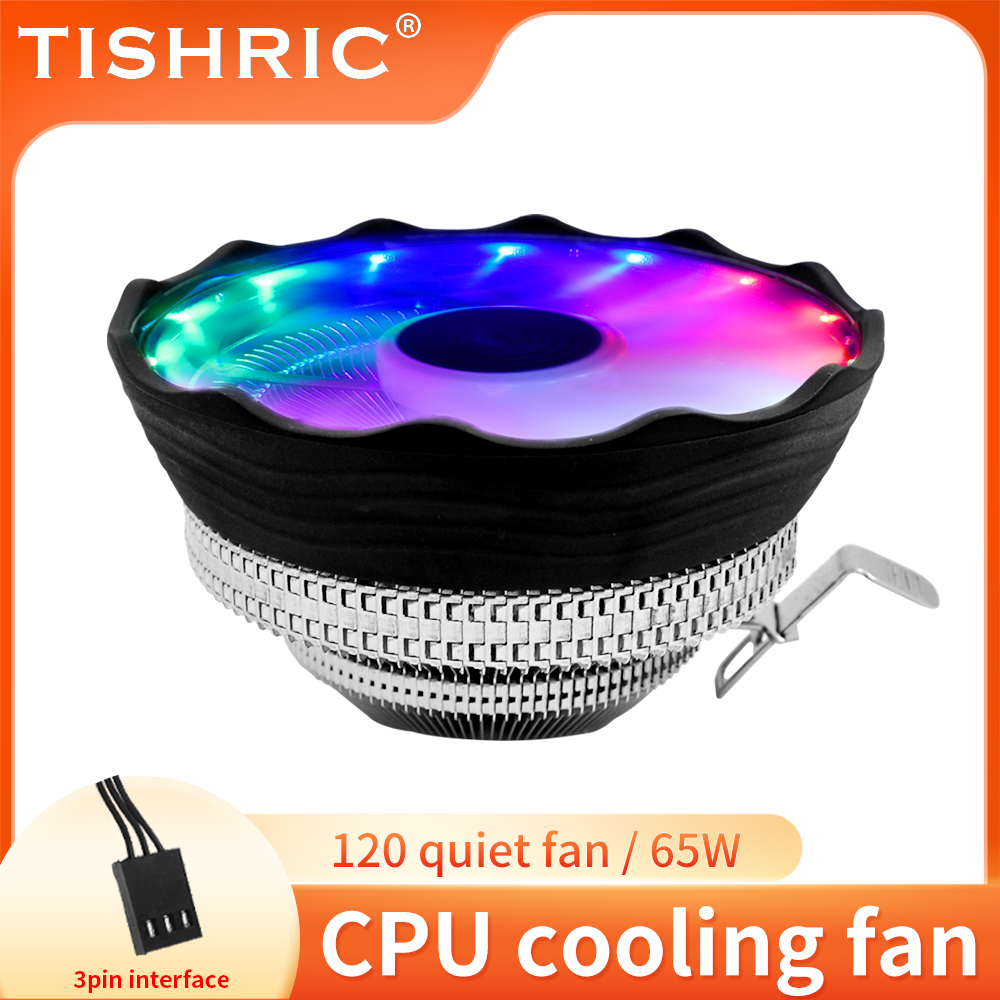 Argb Case Fan - TISHRIC CPU-koelerventilator RGB PWM 3-pins computerkastventilator
