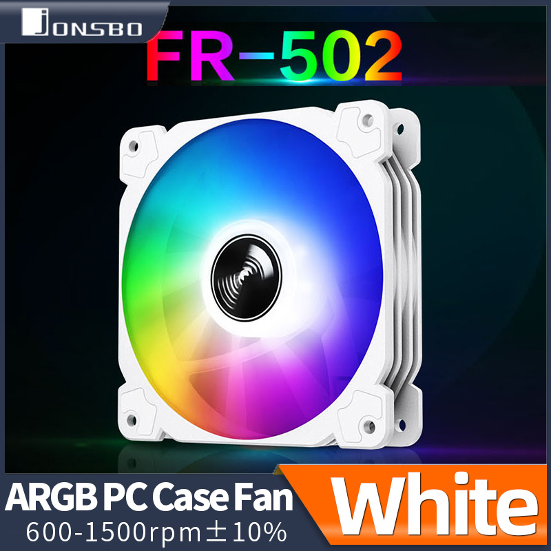 Argb Case Fan - Jonsbo FR-502 12 cm witte pc-behuizingsventilator