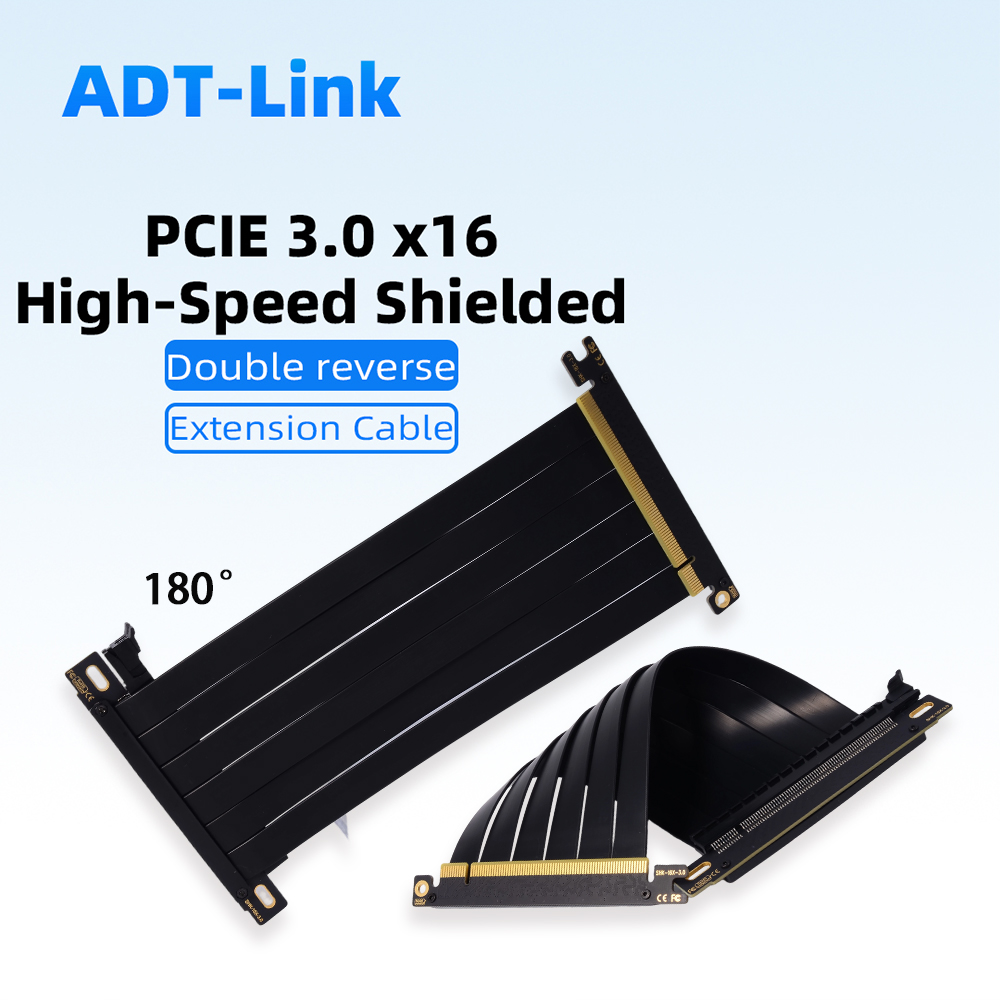 Pcie Riser Cable - PCIE 3.0 X16 Riser Kabel Dubbele
