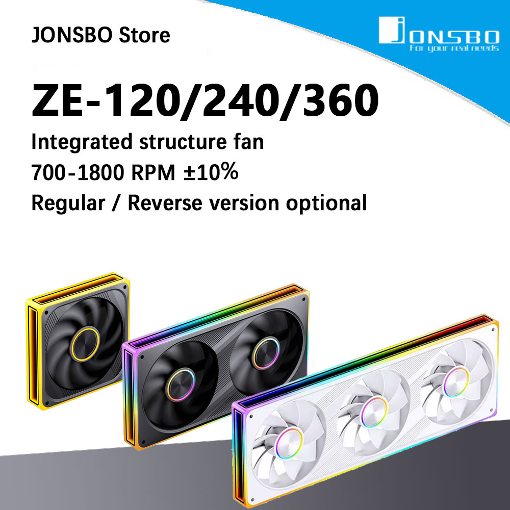 Argb Case Fan - JONSBO ZE-120/240/360 120mm ARGB Case Fan,