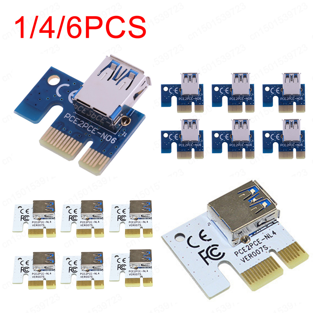 Pcie Riser Cable - 1/4/6 Stuks Pci E X1 Adapter