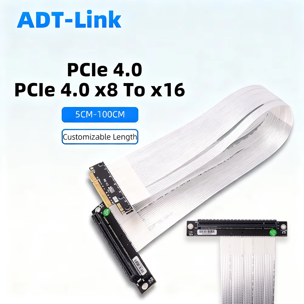 Pcie Riser Cable - ADT-Link PCIE 4.0 3.0X8 Naar X16