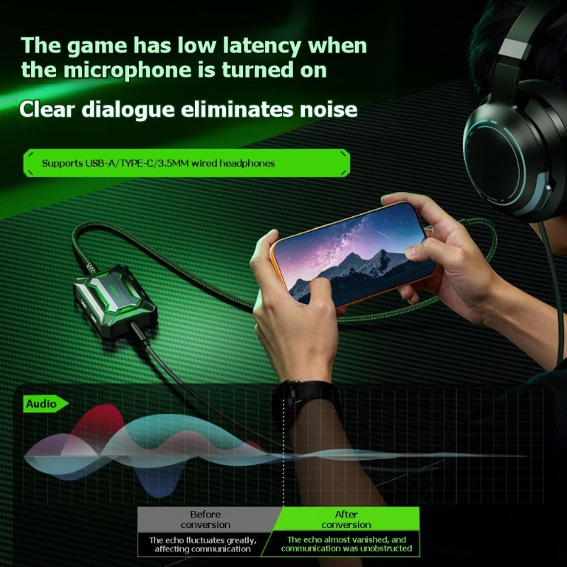 Usb Hub Gaming - OATSBASF voor Type-C-apparaat 5-in-1 gamingadapterhub inclusief