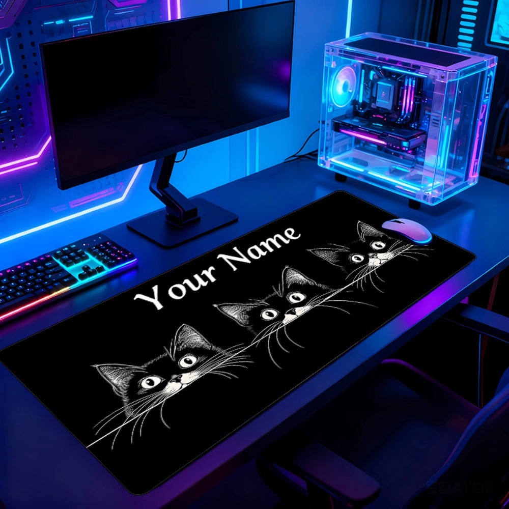 Pc Gaming Names - Leuke 3 zwarte katten op maat
