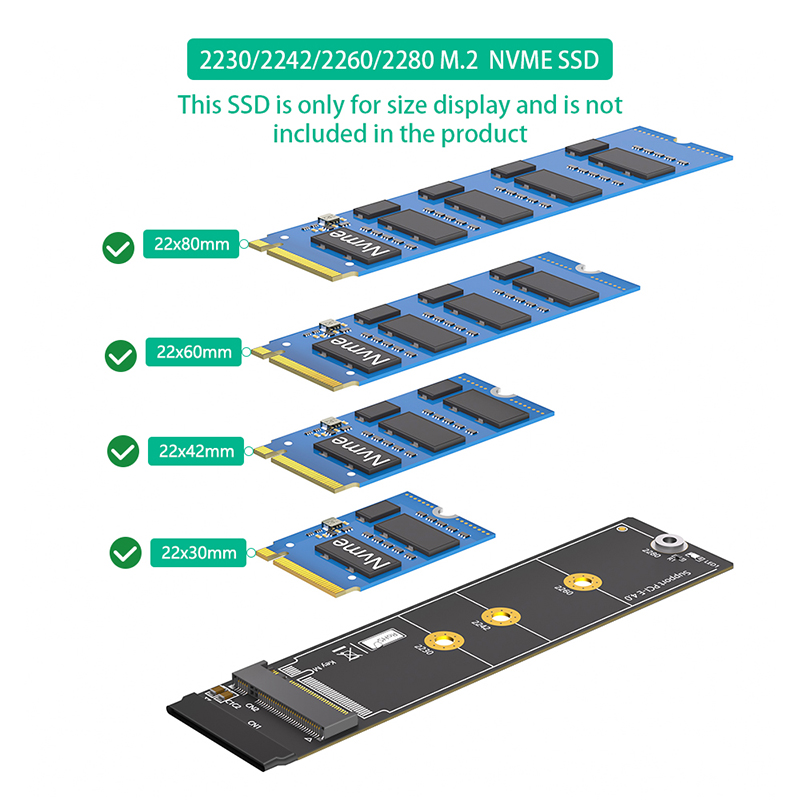 30 CM M.2 NVME 4.0 Verlengkabe - Pcie Riser Cable recensie en prijs