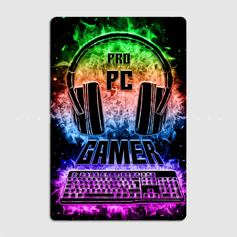 PC Gaming Teken Vintage Retro  - Pc Gaming Club recensie en prijs