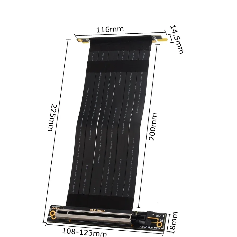 PCI Express X4 X8 X16 naar X16 - Pcie Riser Cable recensie en prijs