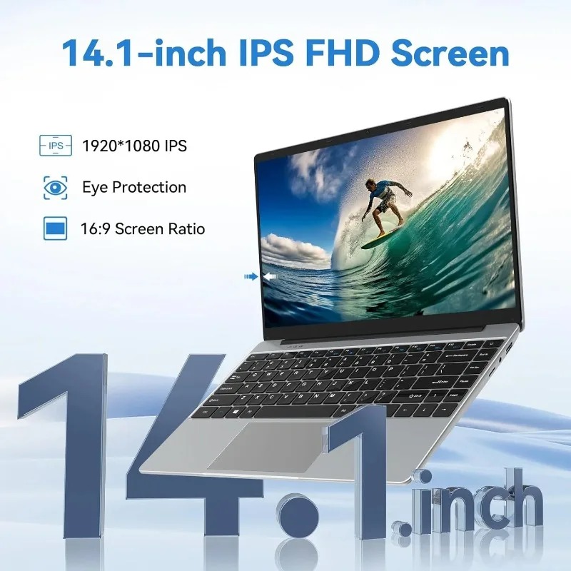 Draagbare 14,1 inch laptop, kr - Pc Gaming Aesthetic recensie en prijs