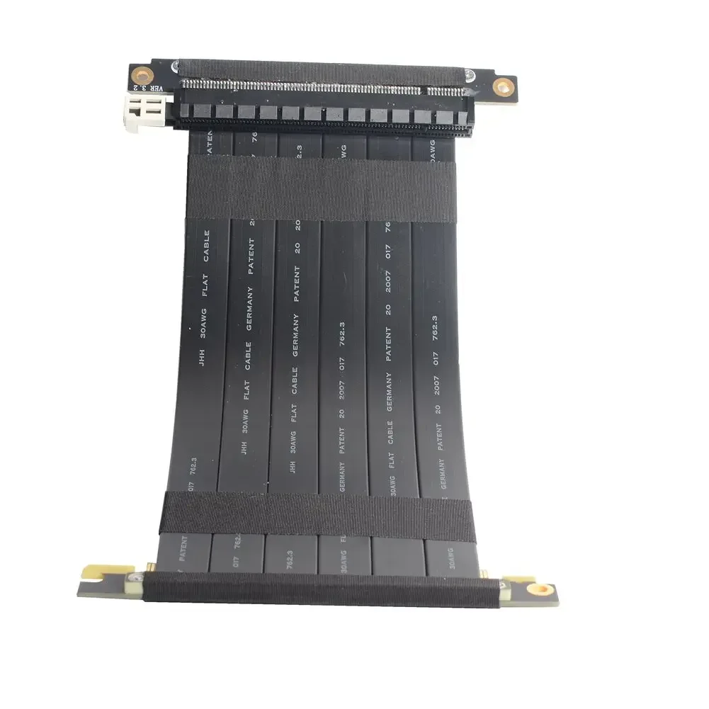 Zwart-witte dubbele reverse gr - Pcie Riser Cable recensie en prijs