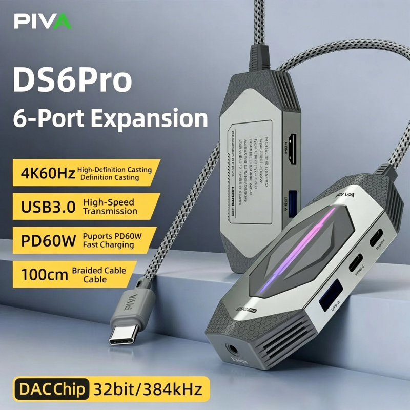 PIVA DS6 Pro 6-in-1 Gaming Doc - Usb Hub Gaming recensie en prijs