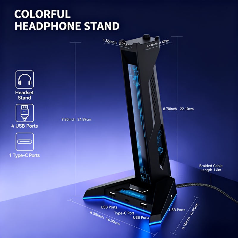 2-in-1 USB Hub RGB Gaming Head - Usb Hub Gaming recensie en prijs