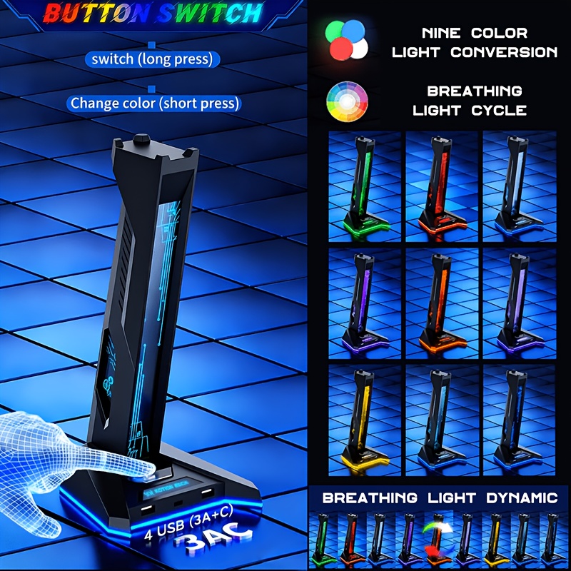 2-in-1 USB Hub RGB Gaming Head - Usb Hub Gaming recensie en prijs