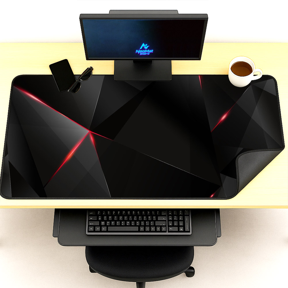 Zwarte muismat 1200x600 muisma - Pc Gaming Names recensie en prijs