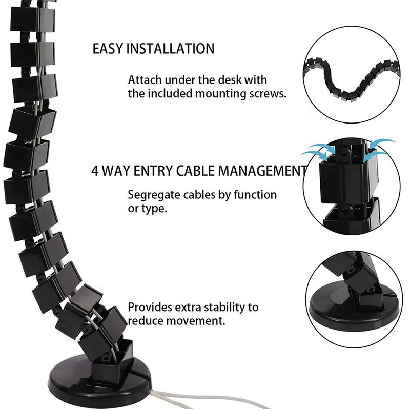 Kabelgoot onder bureau, kabelm - Cable Management Sleeve recensie en prijs