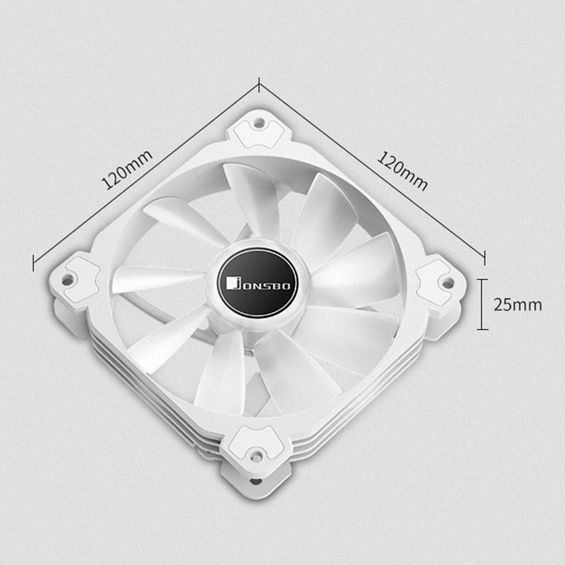 Jonsbo FR-502 12 cm witte pc-b - Argb Case Fan recensie en prijs