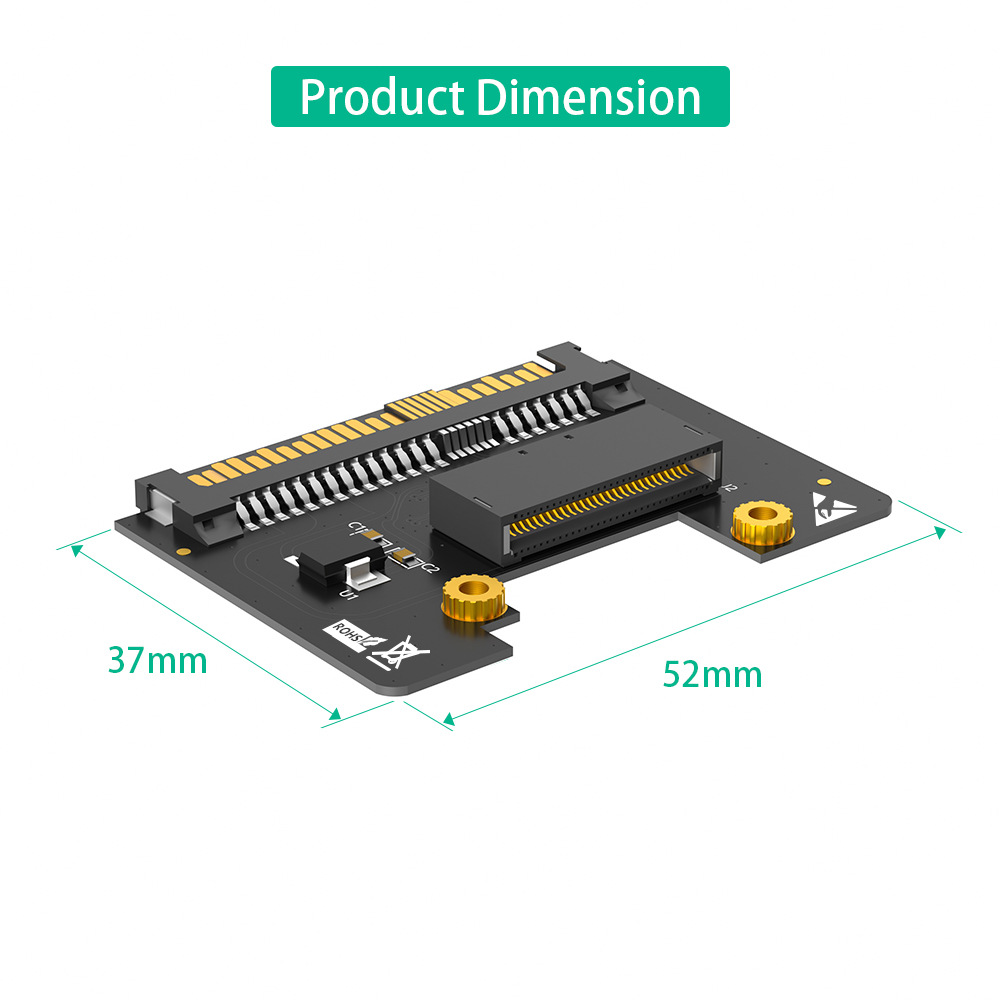 EDSFF E1.S SSD naar U.2 SFF-86 - Pcie Riser Cable recensie en prijs