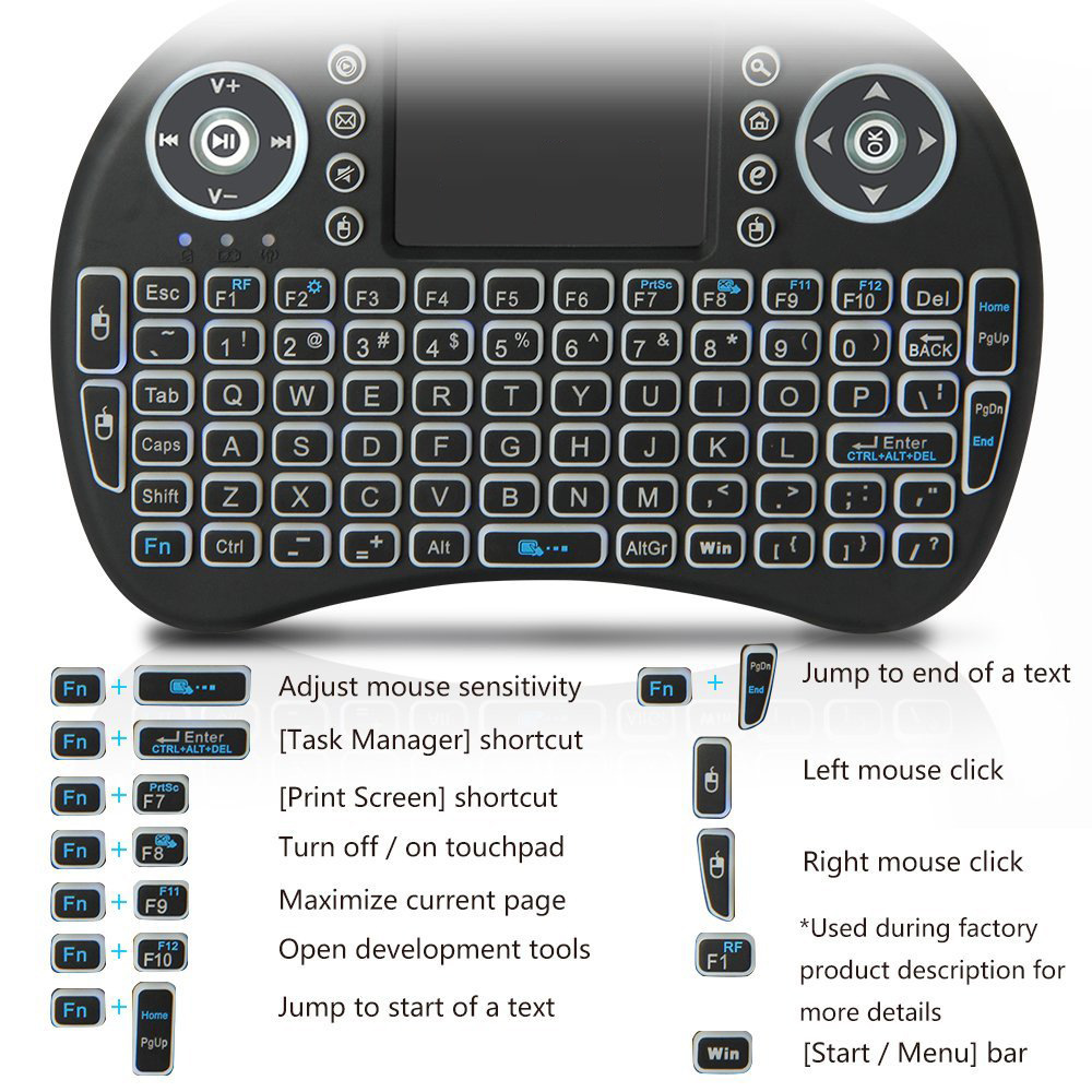 Mini draadloos toetsenbord met - Rgb Keyboard Wrist Rest recensie en prijs