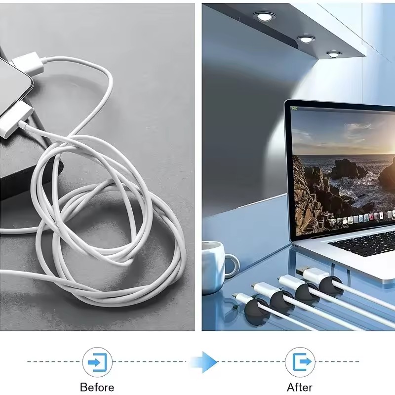 5/50 Stuks Desktop Muur Kabel  - Cable Management Sleeve recensie en prijs