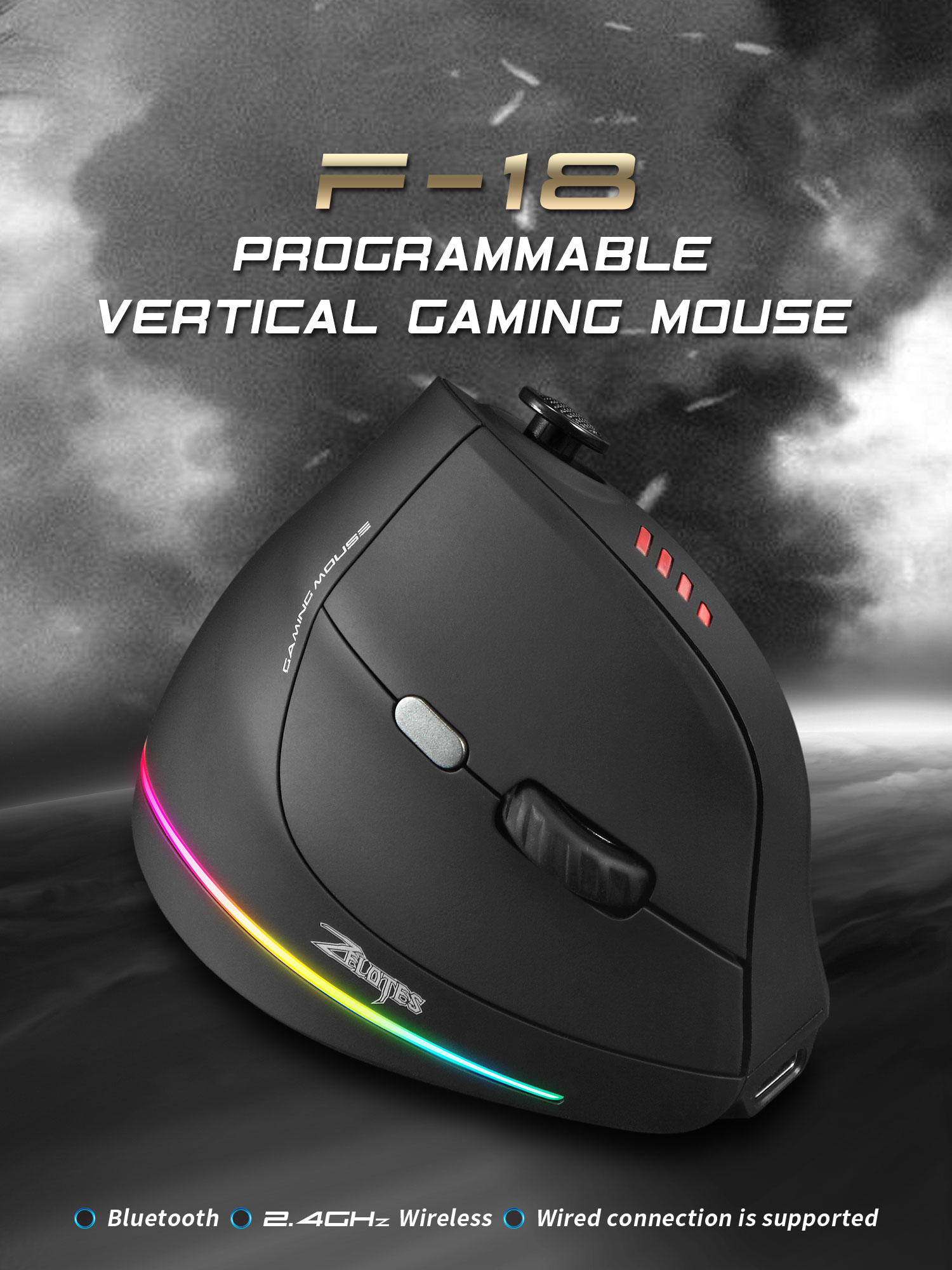 Jomaa RGB Backlit Draadloze Ve - Pc Gaming Aesthetic recensie en prijs